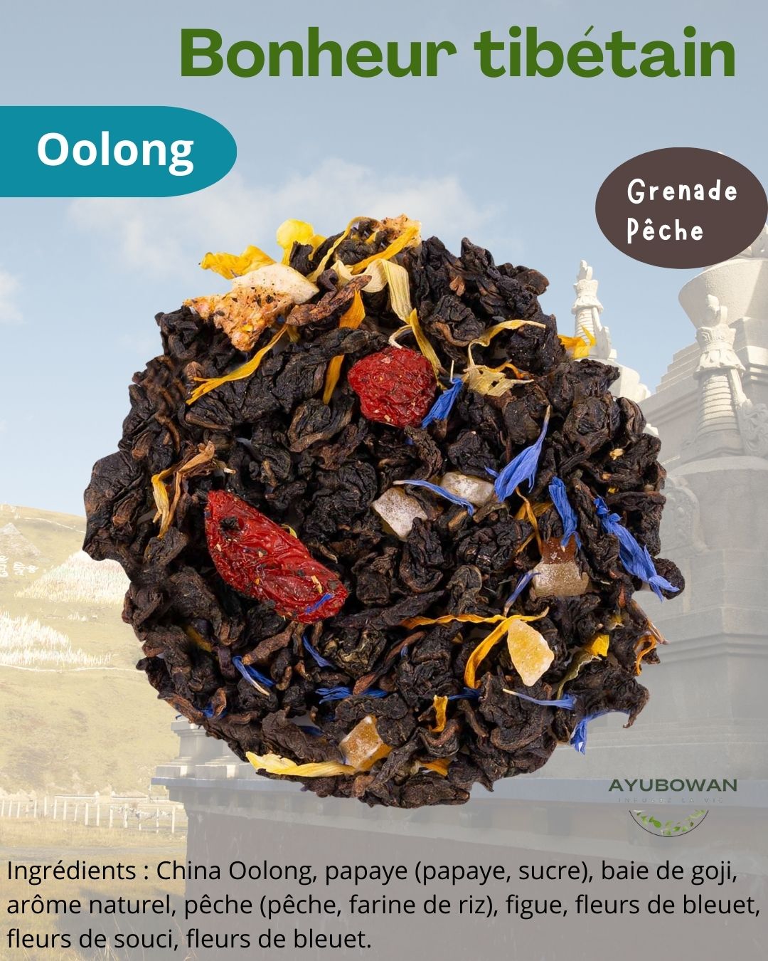 Oolong bonheur Tibétain - Ayubowan